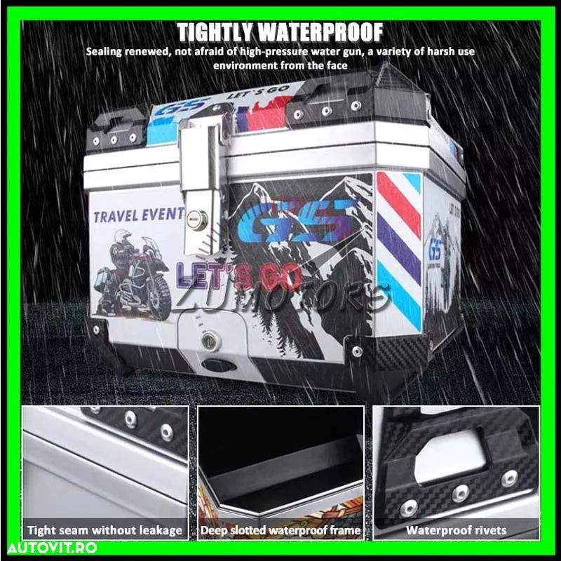 Portbagaj Moto Cross Enduro GS 45L - Cutie Topcase Moto Cross Enduro 45L - 4