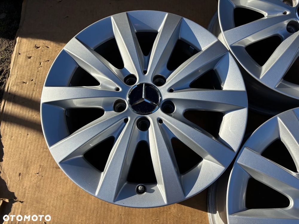 Oryginalne Aluminiowe Felgi Mercedes B A Klasa W246 Czujniki Ciśnienia 6.5 16 ET49 5x112 A2464010500 4 Sztuki Ładne A246 246 W176 176 - 6