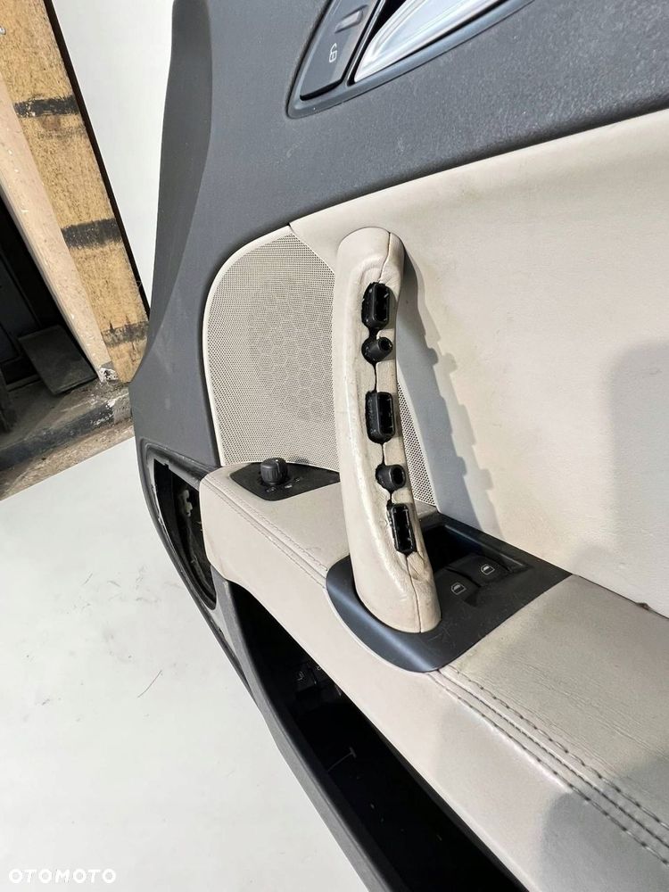 Audi TT TTS Mk2 2008 Boczki / Tapicerka drzwi / Komplet JASNA SKÓRA UK - 13