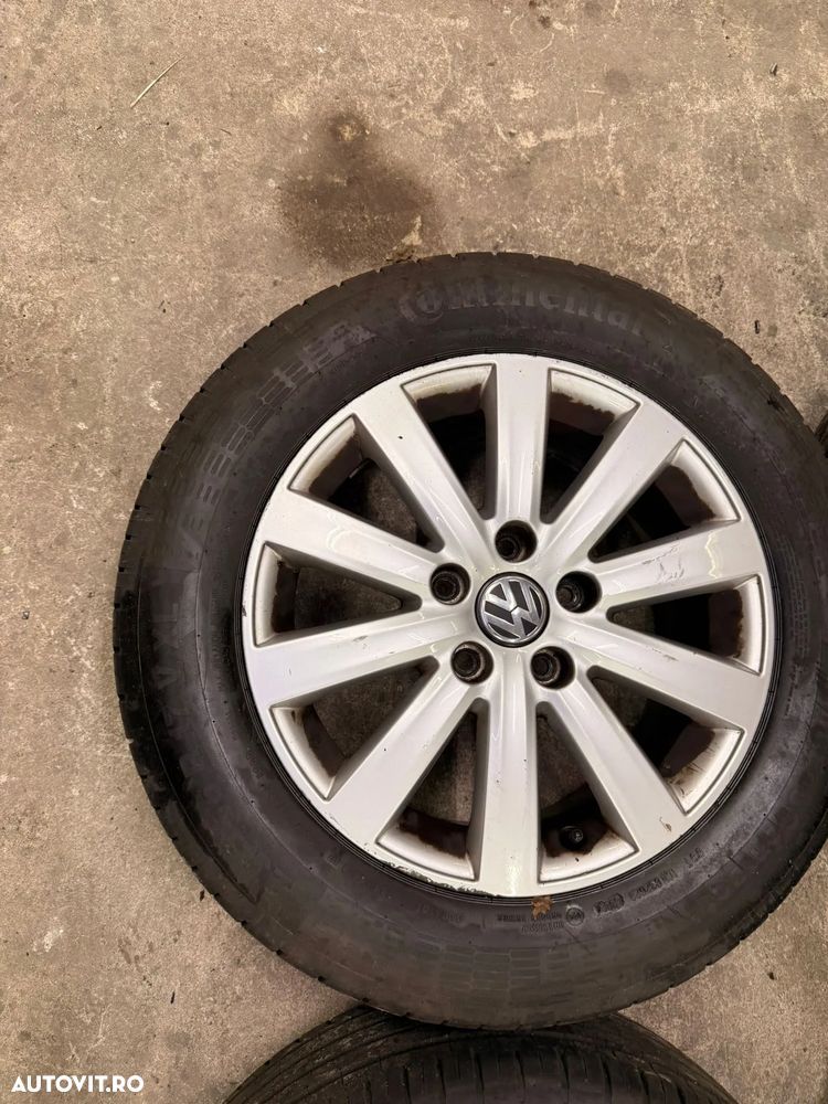 Set jante aliaj VW TRANSPORTER T5, T6 cu cauciucuri vara 235/55R17 dot 2024 cod OEM janta 7E0601025C - 4