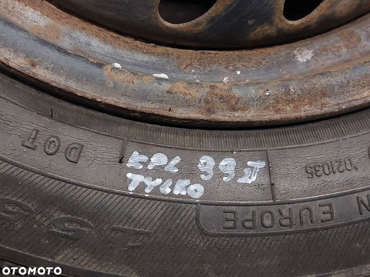 KOŁO FELGA OPONA ZAPAS 4x98 5Jx13 ET33 FI58,1 155/65R13 FIAT SEICENTO - 6
