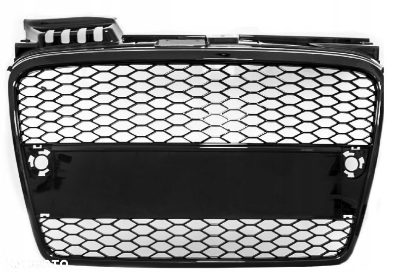 AUDI A4 B7 ATRAPA GRILL ŚRODKOWA CZARNA RS LOOK - 3
