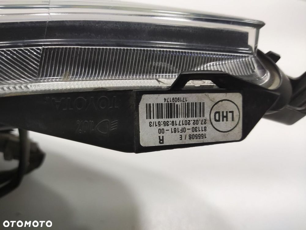 LAMPA PRAWA PRZÓD PRZEDNIA TOYOTA VERSO LIFT 2014-2019 81130-0F161 EUROPA - 10