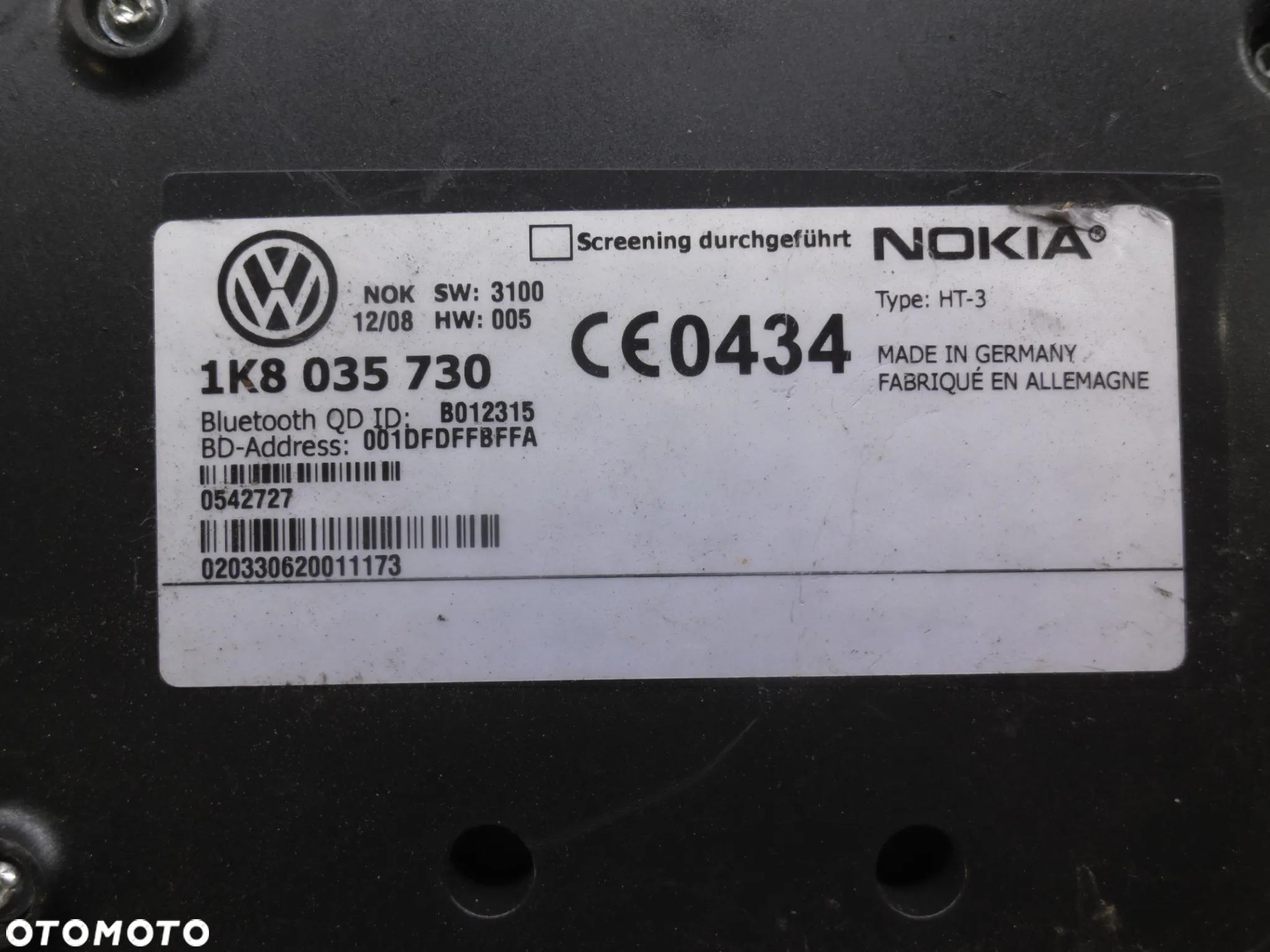 Volkswagen PASSAT B6 GOLF VI STEROWNIK MODUŁ BLUETOOTH 1K8035730 POSIADAM 3 SZT - 2
