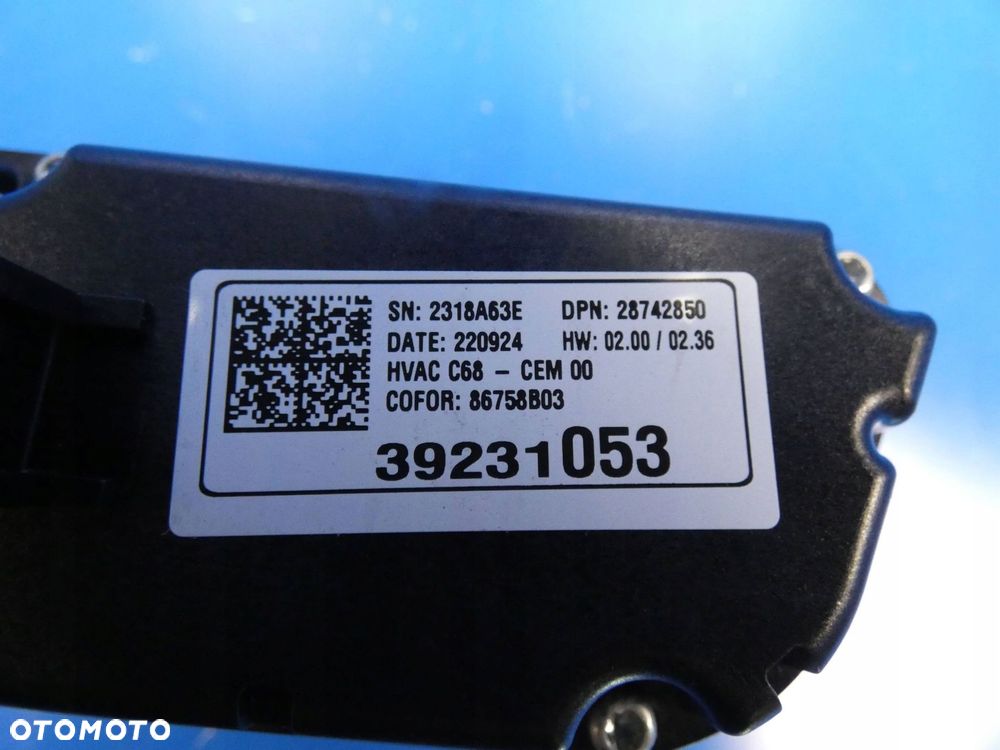 Opel Corsa F PANEL KLIMATYZACJI - 4