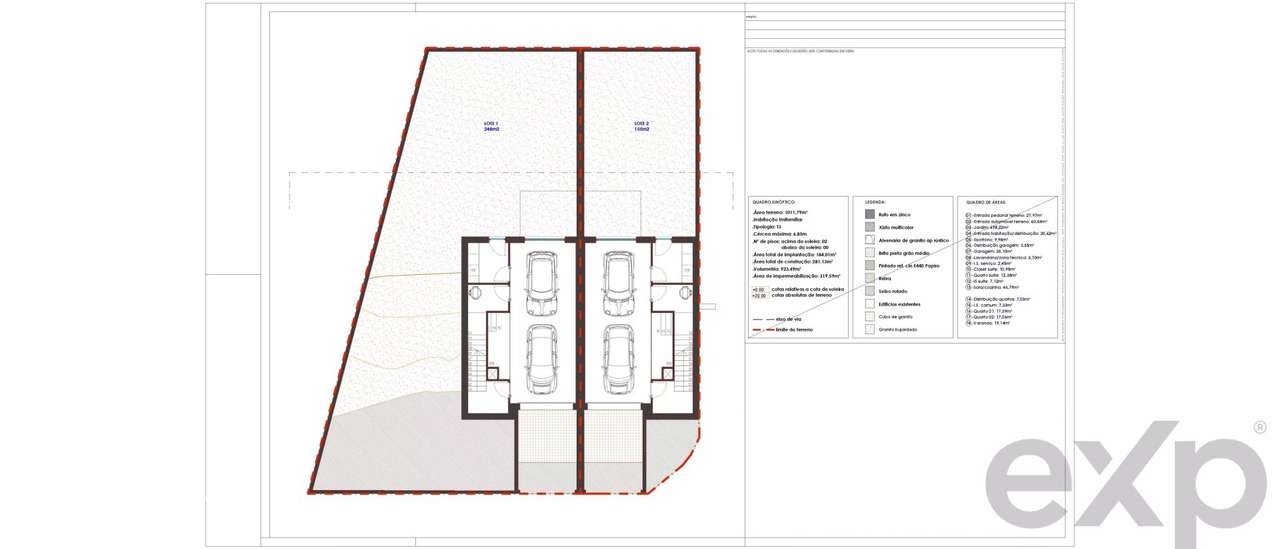2 Terrenos com Projetos Aprovados para Moradias T3 – A 3 Minutos do Ce - Grande imagem: 3/6