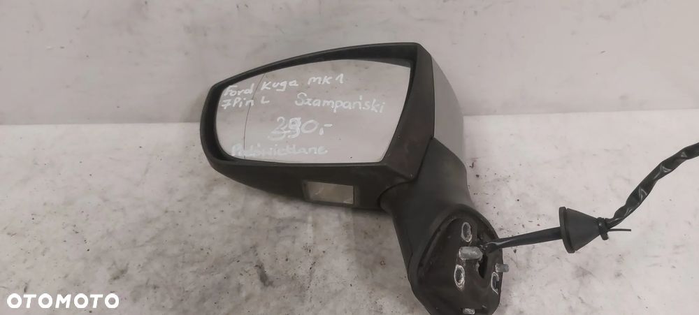.  LUSTERKO ELEKTRYCZNE FORD KUGA MK1 LEWE 7PIN SZAMPAŃSKI !PODŚWIETALNE! - 2