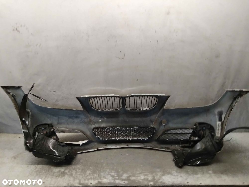 ^ ZDERZAK PRZÓD PRZEDNI BMW E90 E91 LIFT FL ALPINWEISS BIAŁY HALOGENY - 7