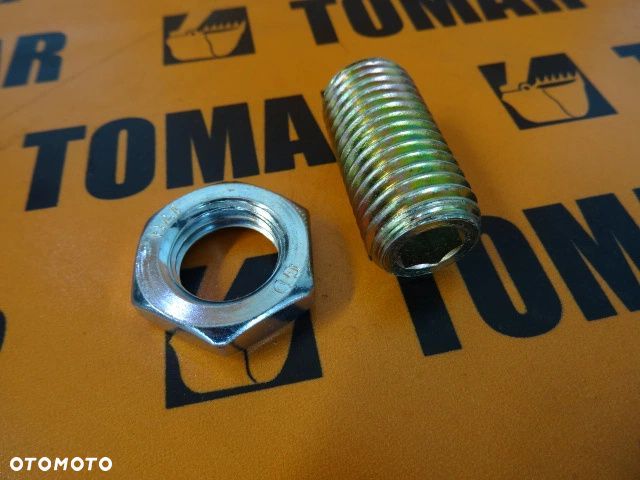 Śruba regulacji ślizgów + nakrętka JCB 3CX 4CX - 2