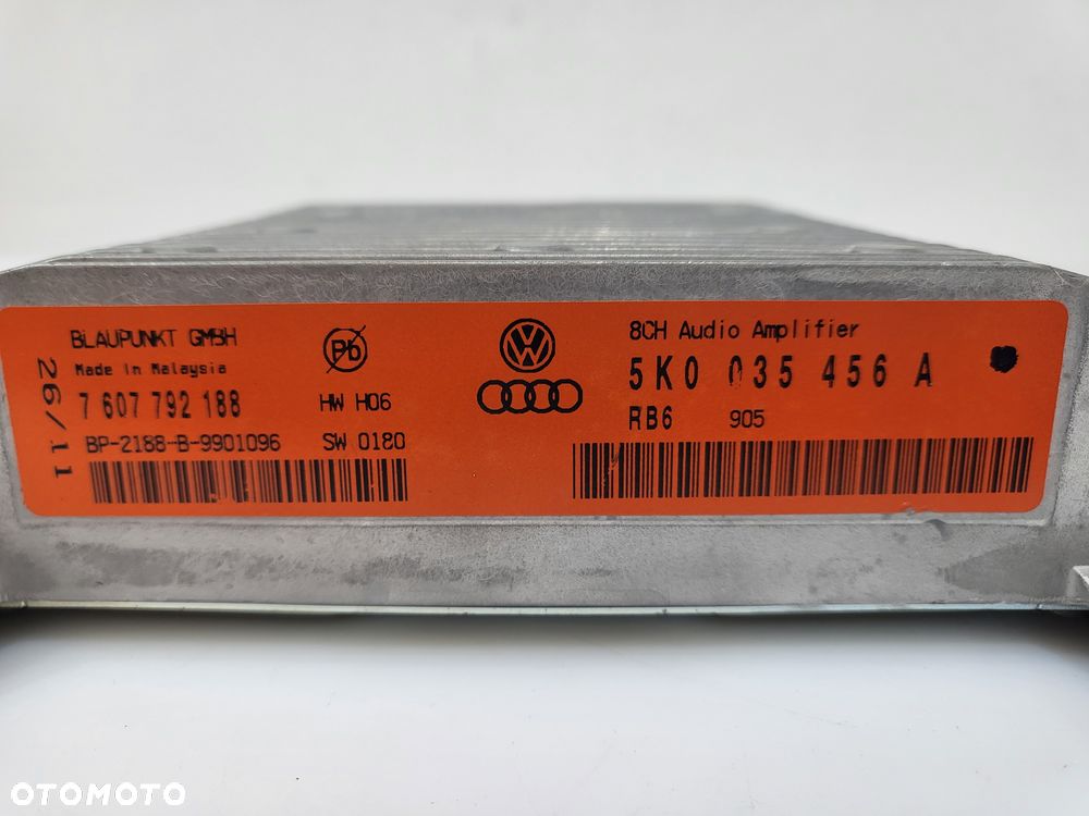 VW GOLF PASSAT B7 SHARAN WZMACNIACZ AUDIO 5K0035456A - 7