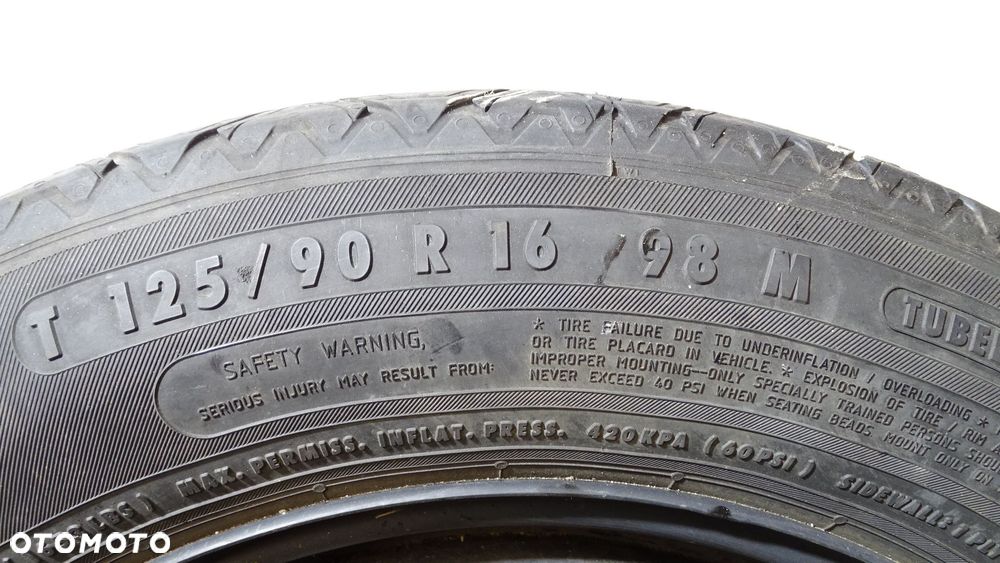 KOŁO DOJAZDOWE R16 4X112 MERCEDES-BENZ W204 C 200 CDI - 2