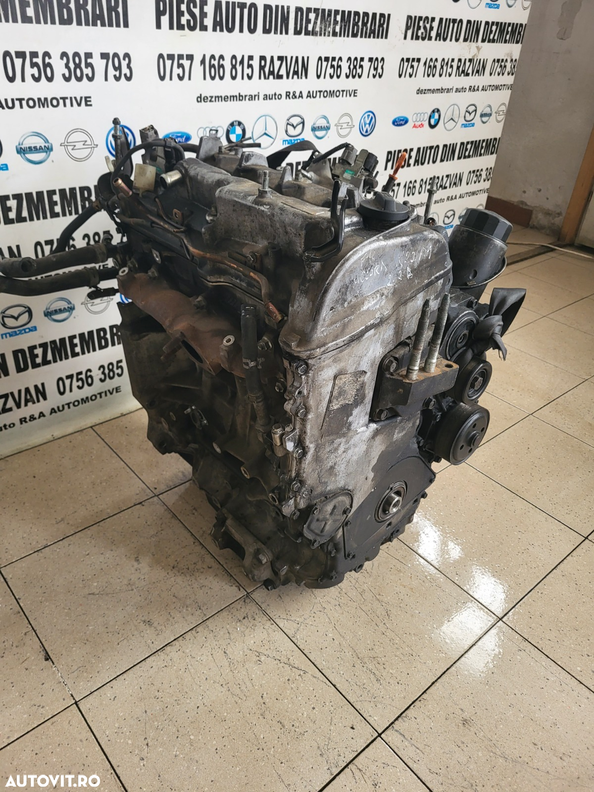Motor Honda Civic Accord CR-V FR-V 2.2 Diesel Cod Motor N22A1 Testat Cu Garantie Livram Oriunde In - 2