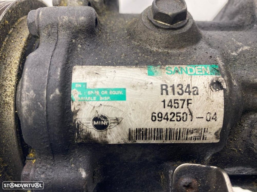 Compressor de ar condicionado MINI (R56) Cooper D REF. 1457F694250104 MOTOR 9HZ - 4