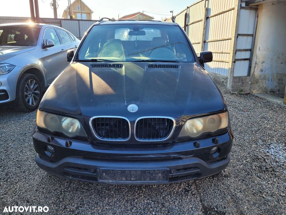 Bara fata BMW X5 E53 2000 - 2003 NEGRU (1115) Diesel model cu spalatoare far ZGARIAT - 9