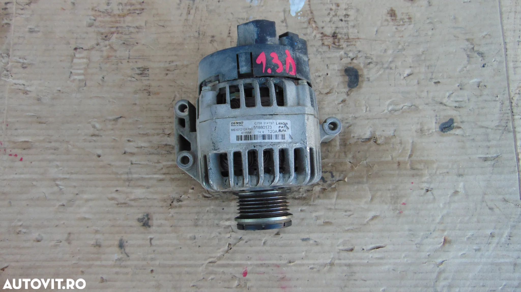 Alternator Fiat 1.3 Panda tipo 500 500c 500x 500l punto evo doblo lancia ypsilon alfa romeo 1.3 ope - 1