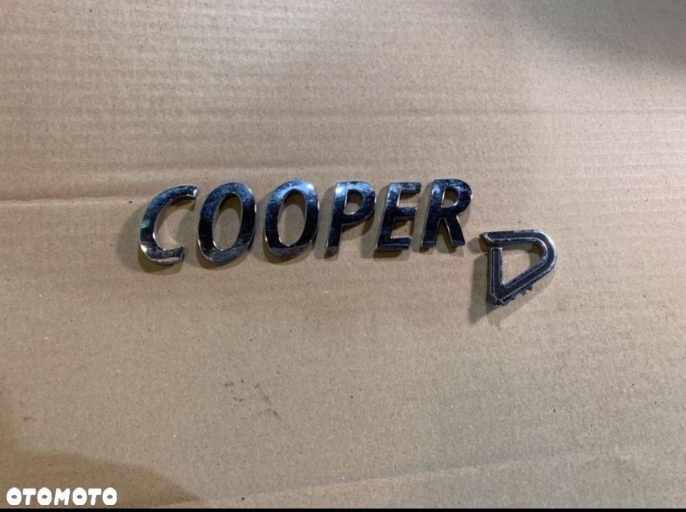 Emblemat znaczek napis mini cooper - 1