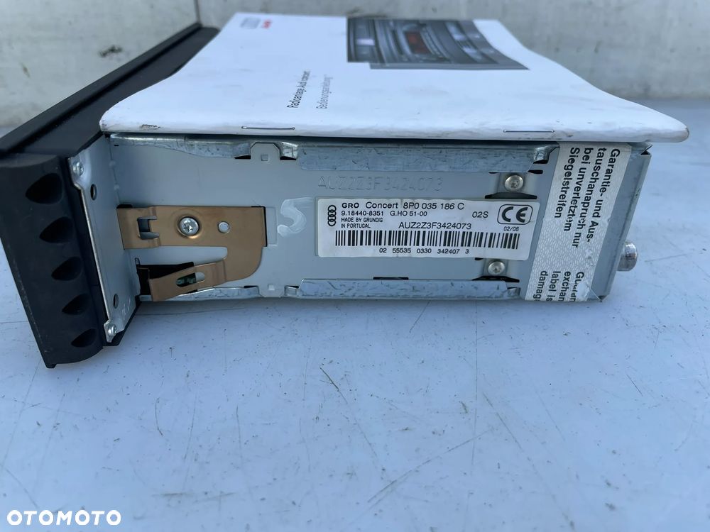 RADIO AUDI CONCERT CD KOD AUDI A3 8P 8P0035186C - 3