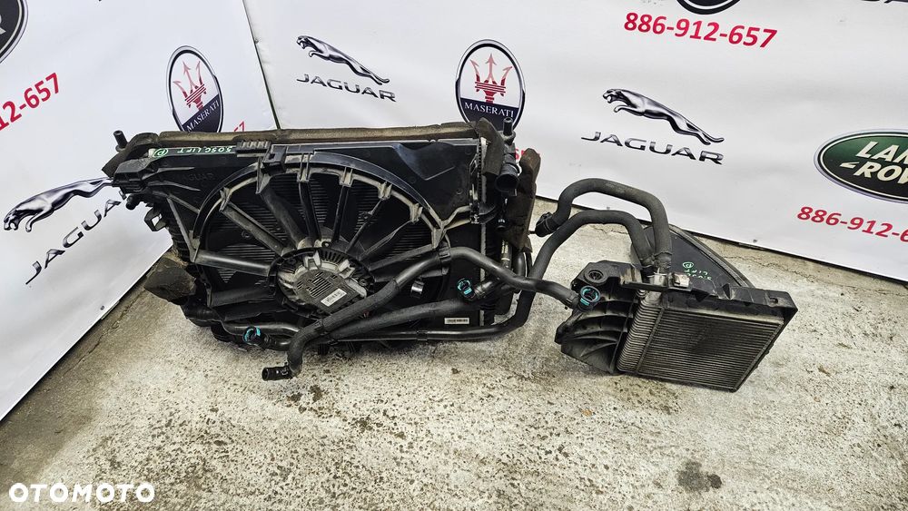 Jaguar XJ 351 LIFT 2015-2019  5.0 SC 508PS 510 KM Komplet chłodnic Chłodnica wody klimatyzacji Wentylator - 13