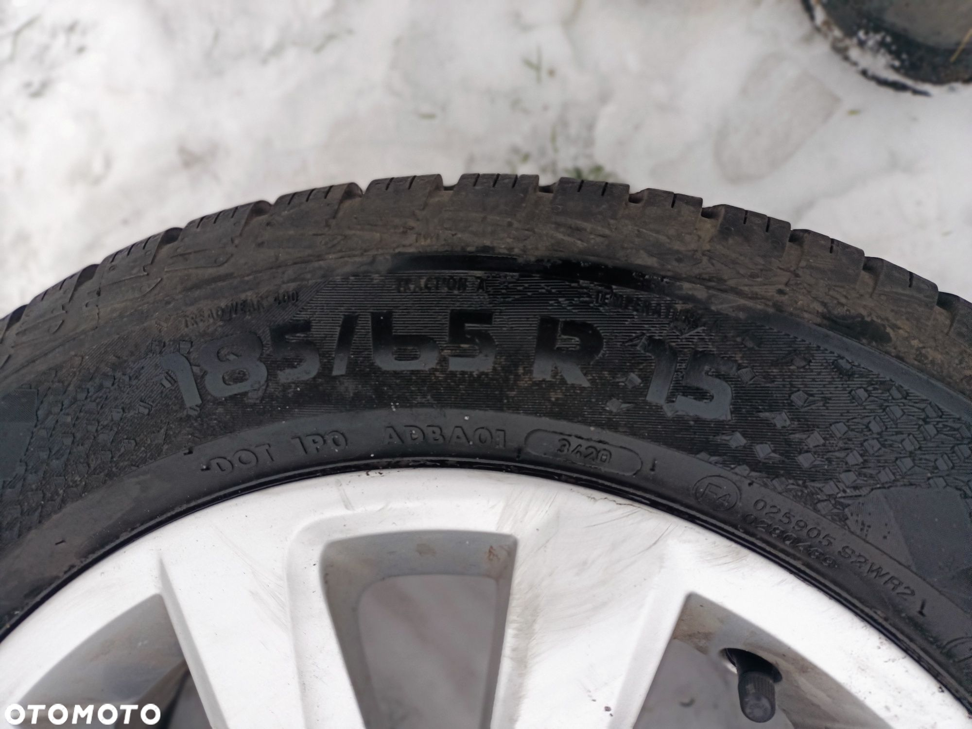 Koła felga opona 15 5x100 5,5j et40 Seat 185/65/15 całoroczne - 2