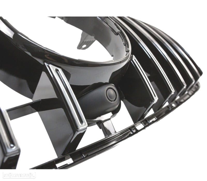 GRELHA FRONTAL MERCEDES GL X166 12-15 LOOK AMG GT PRETA CROMADA - 3