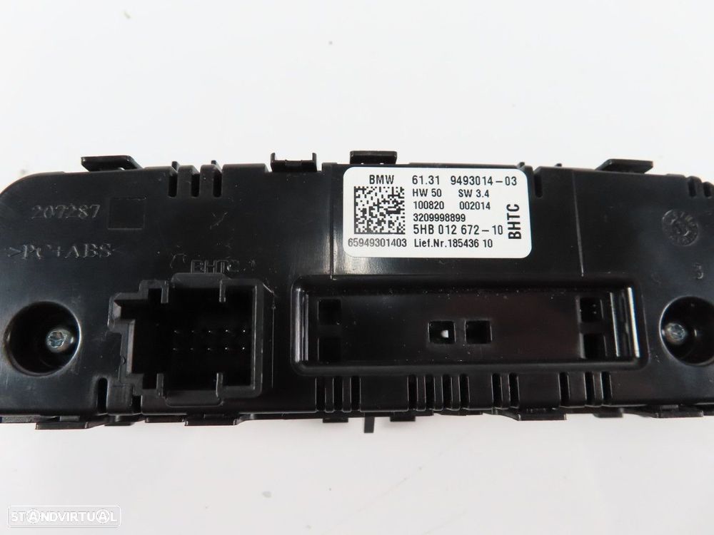 Painel AC / Ar Condicionado Trás Seminovo/ Original BMW X3 (G01)/BMW X4 (G02)/BM... - 3