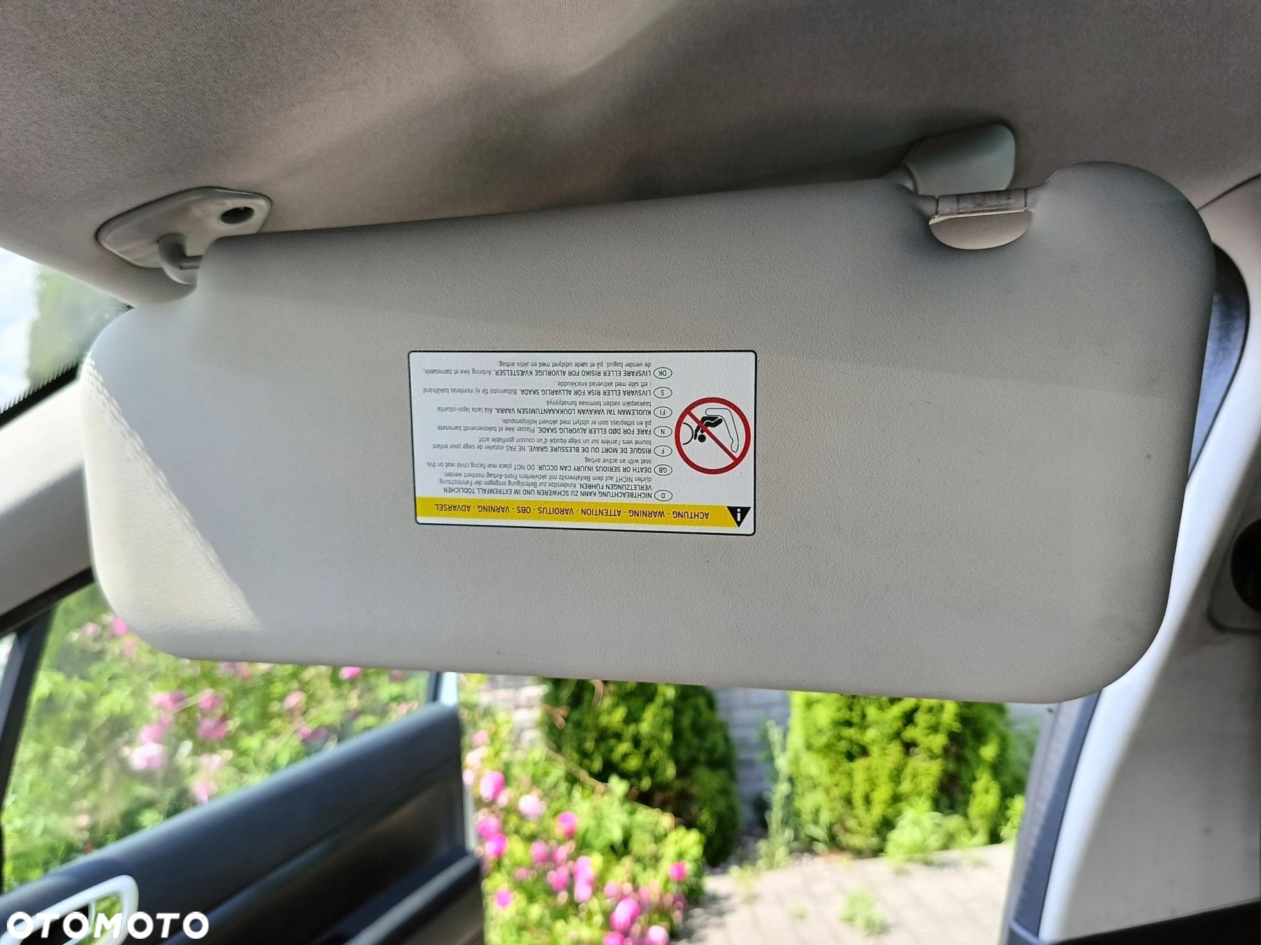 Peugeot 307 SW FL 02-09 SŁONECZKO OSŁONA PRZECIWSŁONECZNA PRAWA PASAŻERA - 3