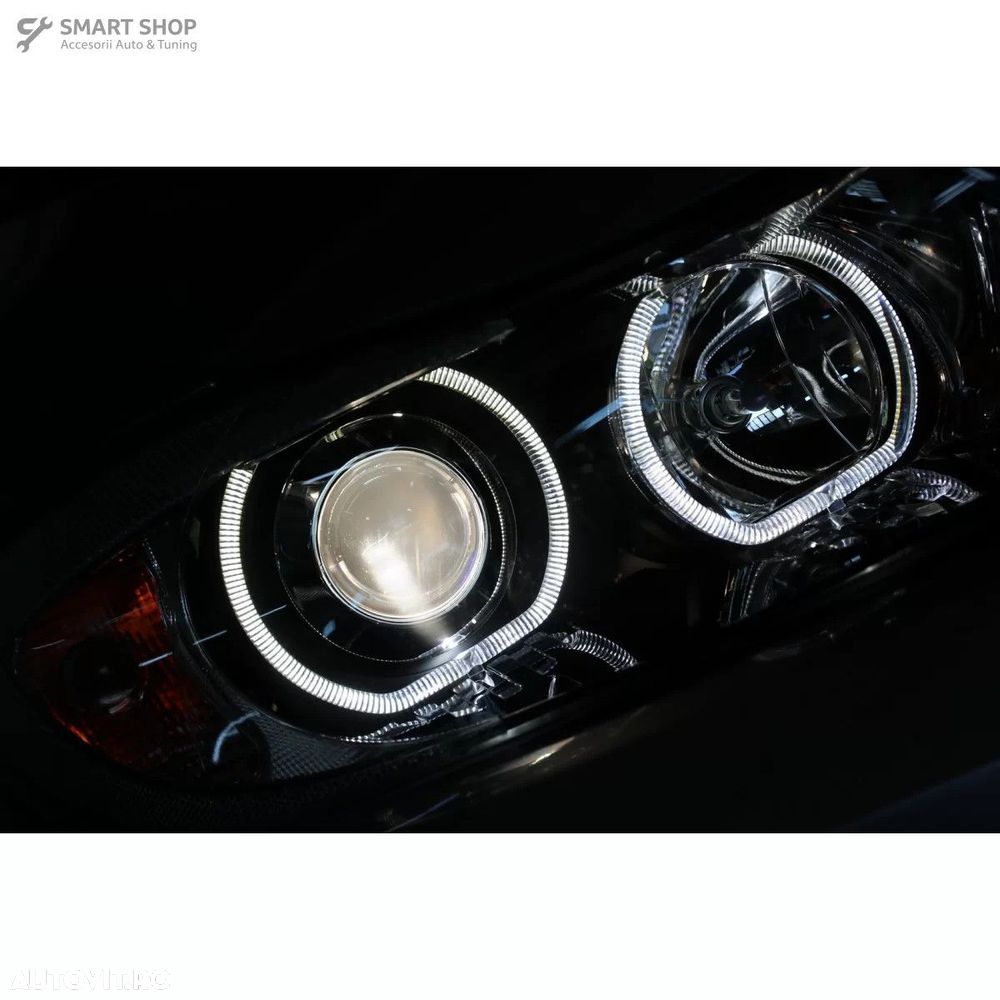 Faruri Angel Eyes BMW Seria 3 E90 Sedan E91 Touring (03.2005-2011) Neg - 7