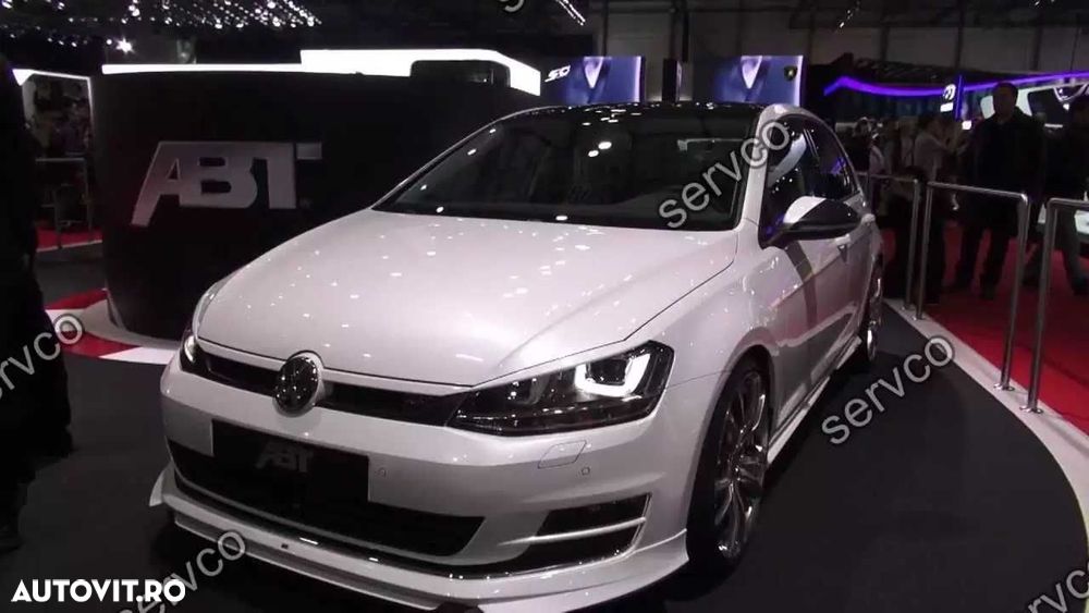 Prelungire spoiler tuning sport bara fata VW Golf 7 Mk7 ABT 2012-2016 ver2 - 1