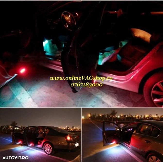 Lampi LED lumina rosie/alba avertizare usi VW Golf 5, Golf 6, Passat - 2