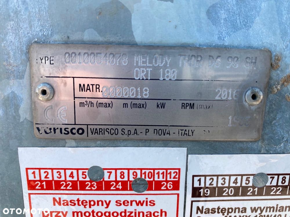 Inny VARISCO MELODY THOR D6 -Pompa Tłokowa do Igłofiltrów - 12