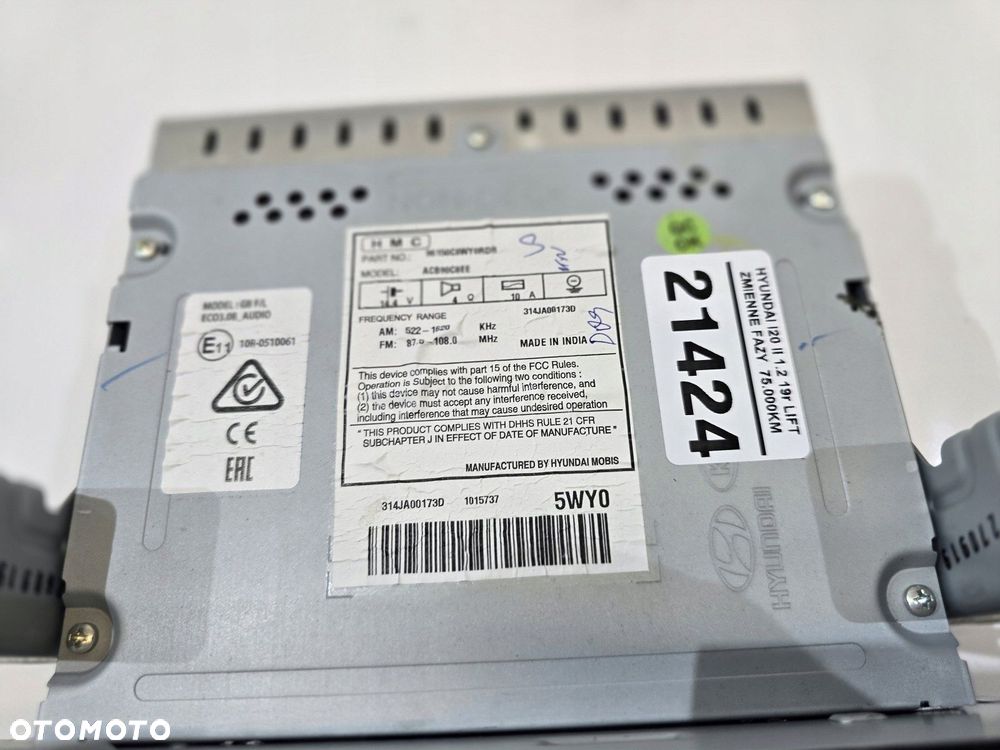 radio hyundai i20 ii 19r lift acb90c8ee - 6