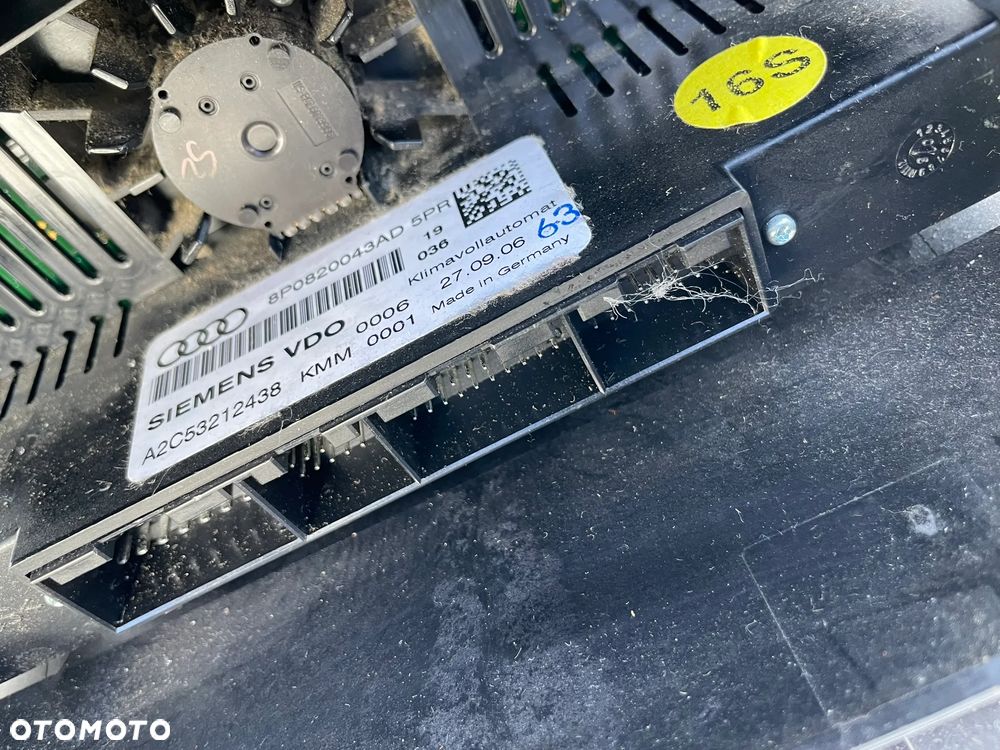 KONSOLA KOSZ RAMKA RADIA 2 DIN AUDI A3 8P 8P0858005A - 10
