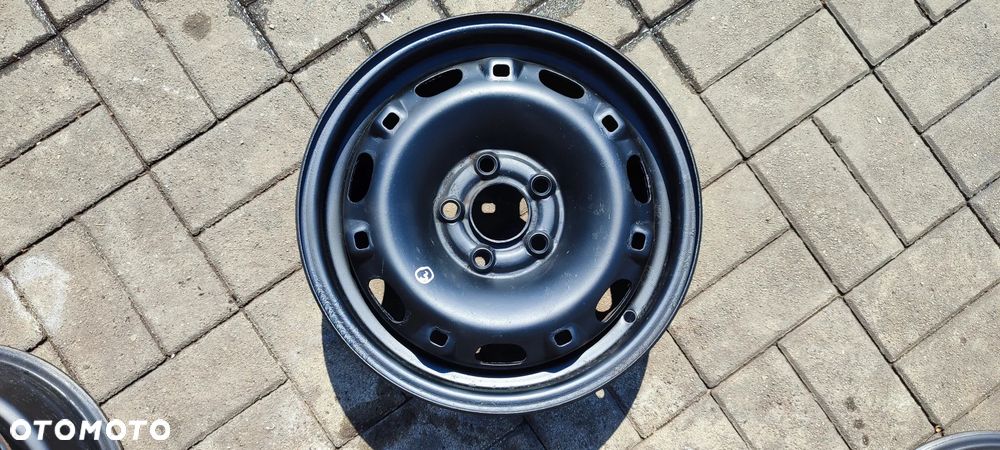 FELGI STALOWE 5x100 6Jx14 CALI ET43 VW SAET SKODA 4 SZTUKI KOMPLET - 4