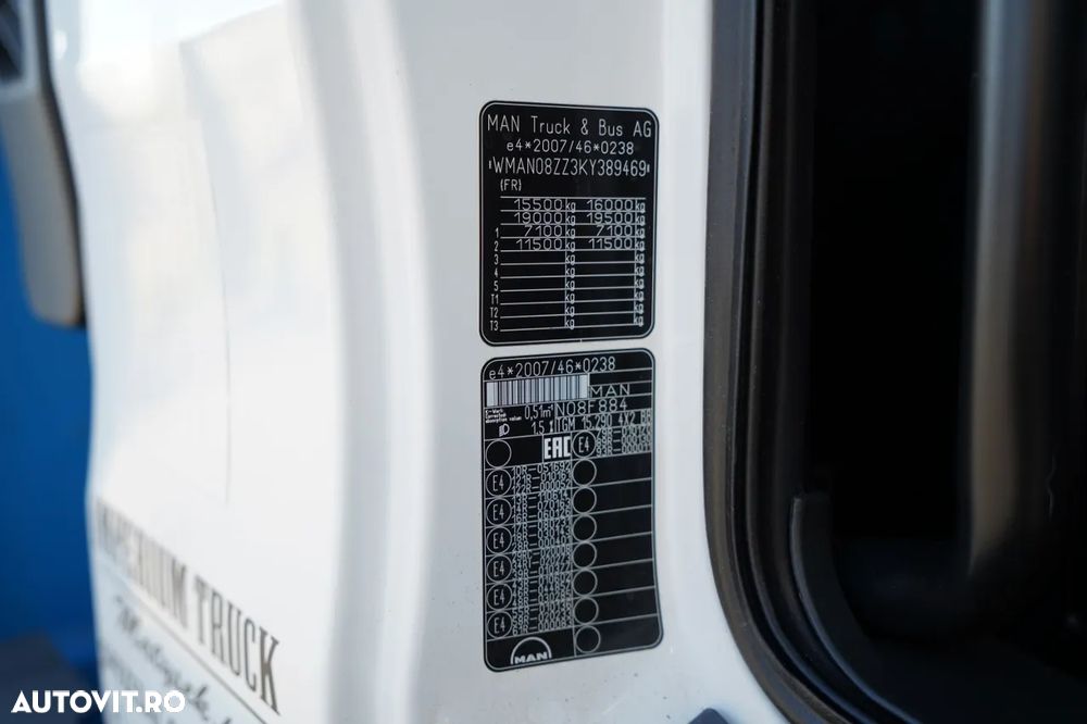 MAN TGM 15 .290 / HDS HC 190 + FORATOR 2 mb / FORMAT / RADIO CONTROL / EURO 6 / MANUAL / 2019 - 31