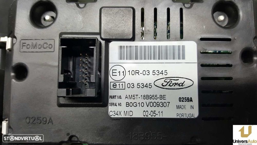 TELA/ECRÃ MULTIFUNÇÕES FORD FOCUS TURN. (CB8) TREND - 6
