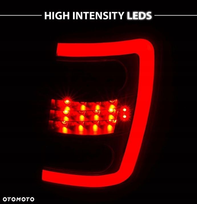 Lampy tyl Black Clear Czarne Tuning Led Jeep Grand Cherokee WJ 1999-2005 - 7