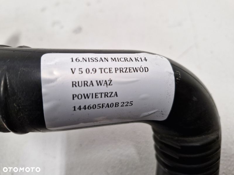 NISSAN MICRA K14 V 5 0.9 TCE PRZEWÓD RURA WĄŻ POWIETRZA 144605FA0B - 8