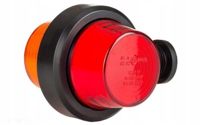 lampa obrysowa krótka led pomarańczowo - czerwona do stopnia 12/24v - 2