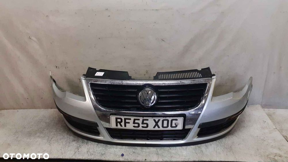 $ ZDERZAK PRZÓD PRZEDNI DO VW VOLKSWAGEN PASSAT B6 LA7W SREBRNY - 1