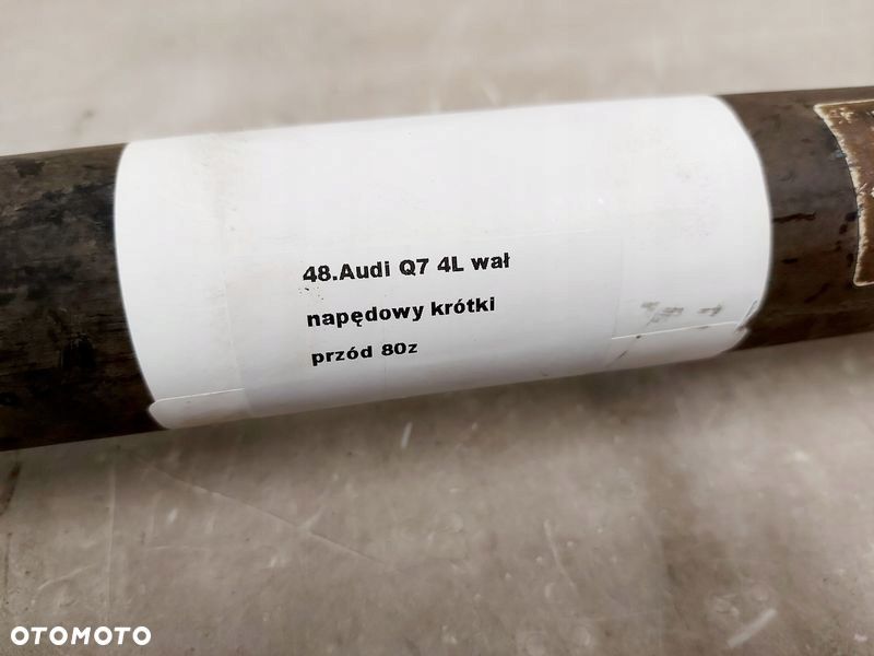 audi q7 1 i 4l 3.0 tdi wał napędowy przód przedni krótki 7l6521101h - 2
