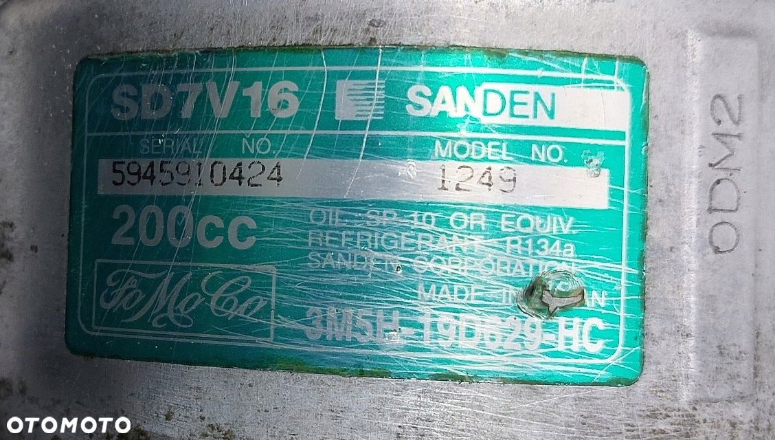 SPRĘŻARKA KLIMATYZACJI FOCUS MK2 VOLVO V50 3M5H-19D629-HC - 4