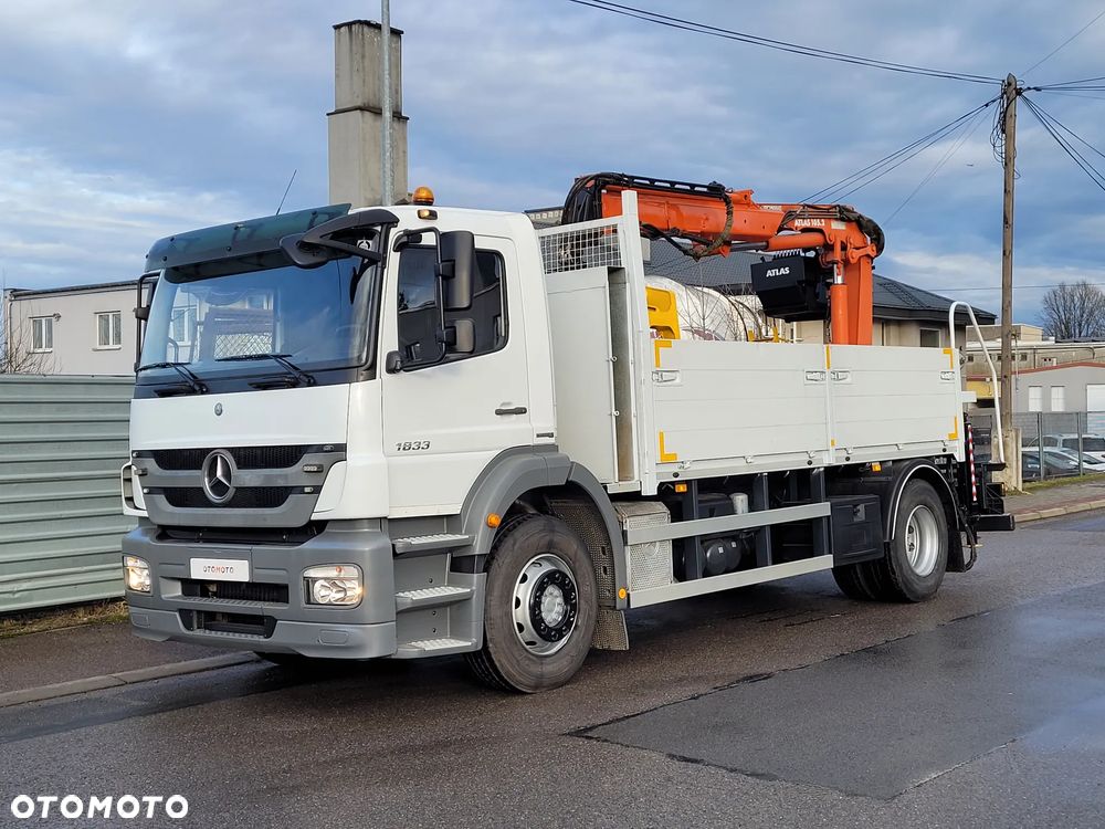 Mercedes-Benz AXOR 1833 330KM // HDS ŻURAW DŹWIG // KRÓTKI ROZSTAW // WYSOKA BURTA // MOŻLIWA WYWROTKA KIPER - 8