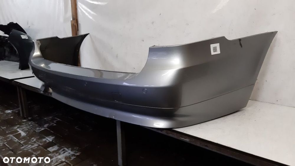 ^ ZDERZAK TYŁ TYLNY BMW E61 E60 KOMBI TOURING SZARY SILBERGRAU PDC CZUJNIKI - 2
