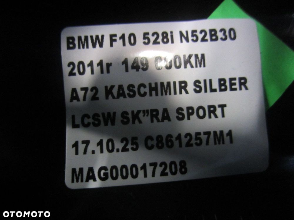 BMW F10 F11 OBUDOWA KOLUMNY KIEROWNICZEJ GRZANA ELEKTRYCZNA 61319188869 - 9