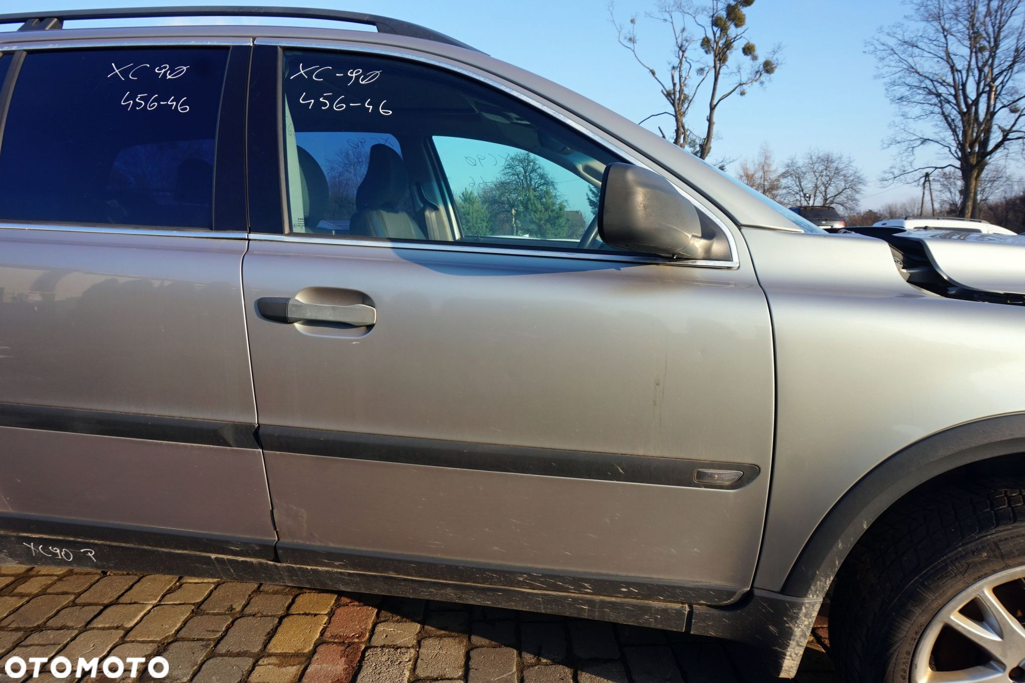DRZWI PRZEDNIE PRAWE XC90 I 275 456-46  SREBRNY VOLVO 2002-2016 - 2