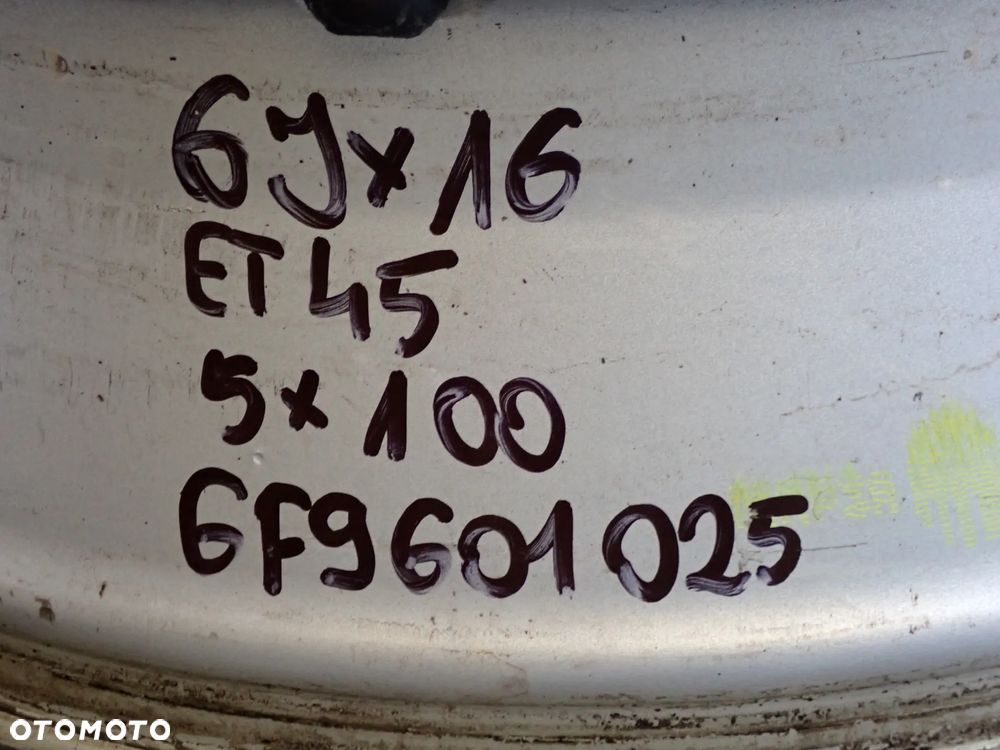 FELGI ALUMINIOWE SEAT 6JX16  ET 45  5X100  6F9601025 - 8