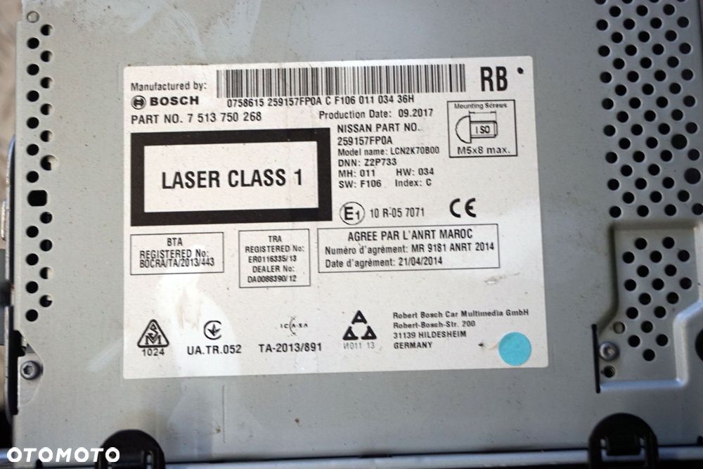 RADIO NAWIGACJA FABRYCZNA X-TRAIL T32 III LIFT 259157FP0A NISSAN 2017-2021 - 6