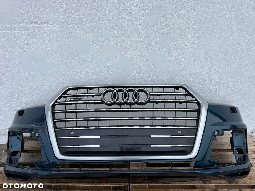 ZDERZAK PRZÓD PRZEDNI AUDI Q7 4M 4M0 II 2 2015- S-LINE 4M0807437 + GRILL - 1
