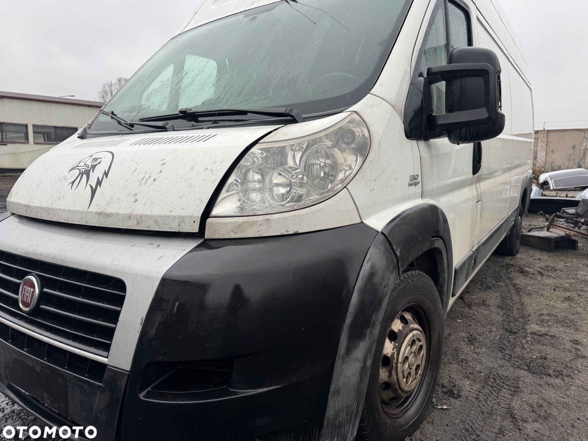 Fiat ducato 3 2006-2014 przód  kompletny biały błotniki drzwi pas przedni lampy grill maska zderzak drzwi tylne boczne wszystkie części do ducato - 1