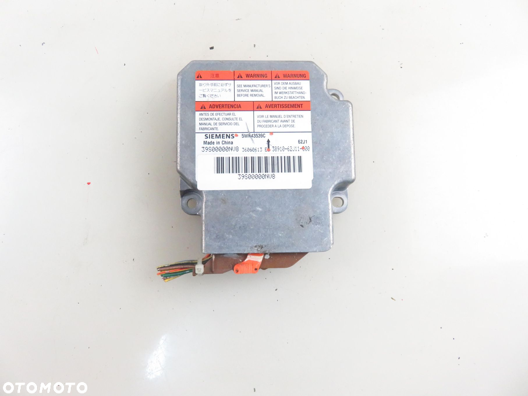 MODUŁ AIRBAG SUZUKI SWIFT III (MZ, EZ) 3891062J11 5WK43539C - 8